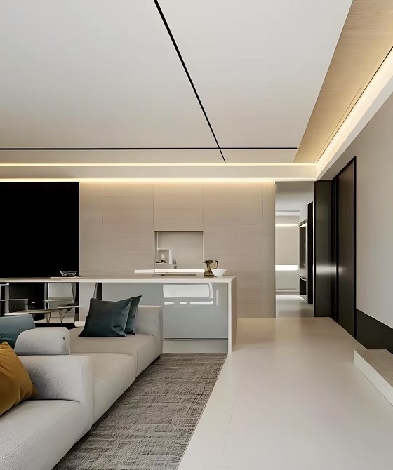 咸阳装修案例九鼎汇160平—极简风格