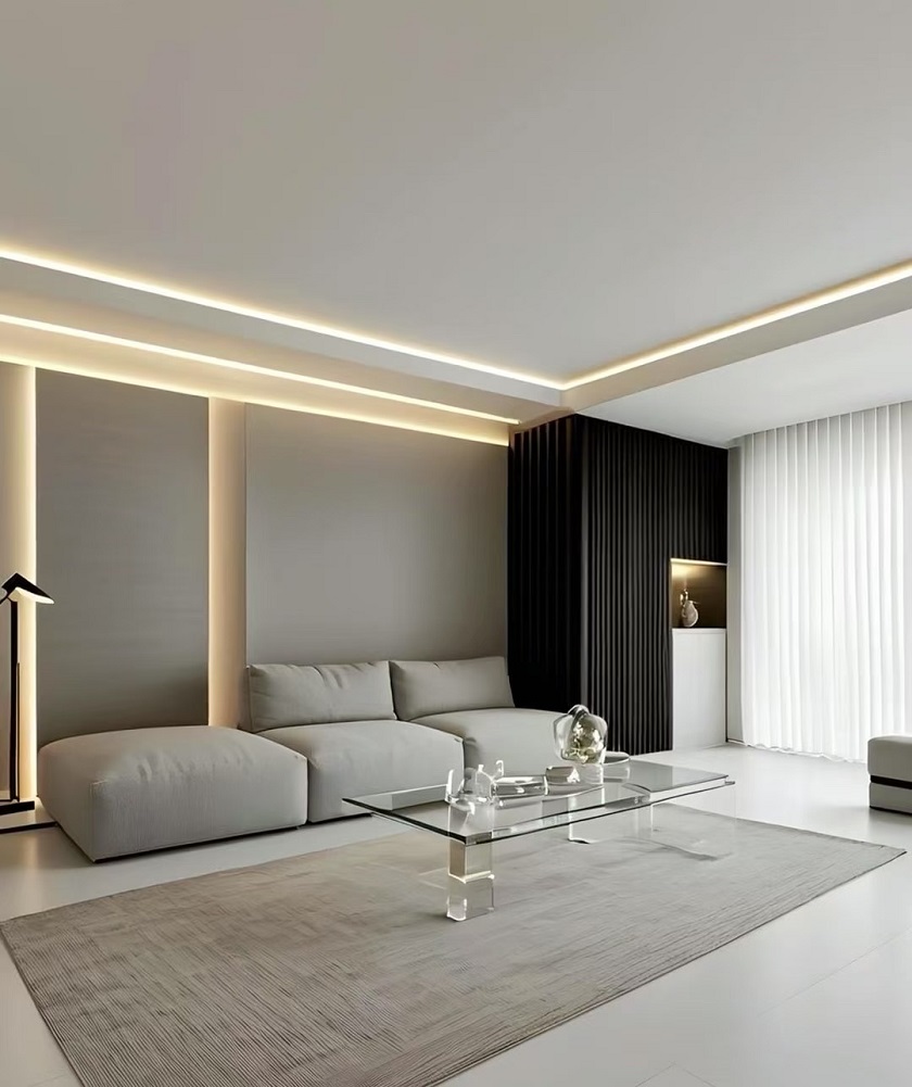 咸阳装修案例九鼎汇160平—极简风格