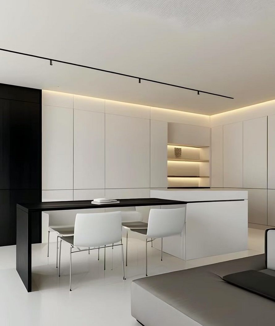 咸阳装修案例九鼎汇160平—极简风格