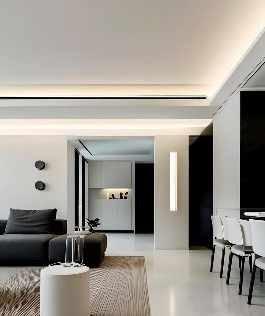 咸阳装修案例九鼎汇160平—极简风格