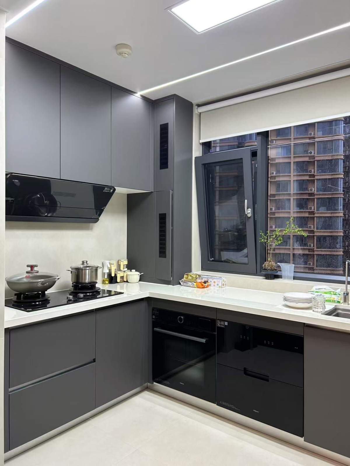 咸阳装修案例中华世纪城207平—极简风格