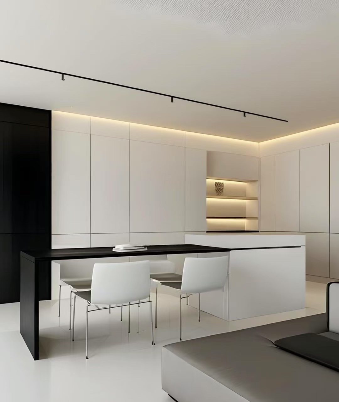 咸阳装修案例龙湖彩虹郦城138m²—极简风格