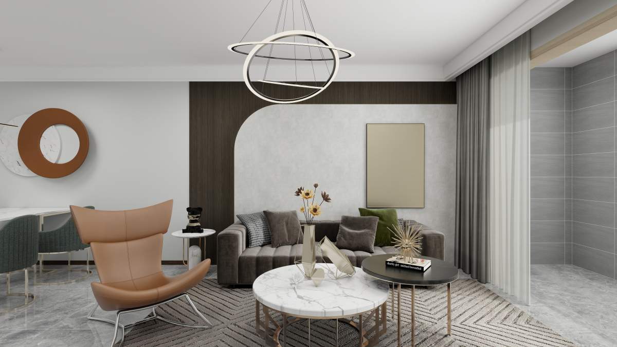 咸阳装修案例龙湖彩虹郦城120m²—现代简约风格