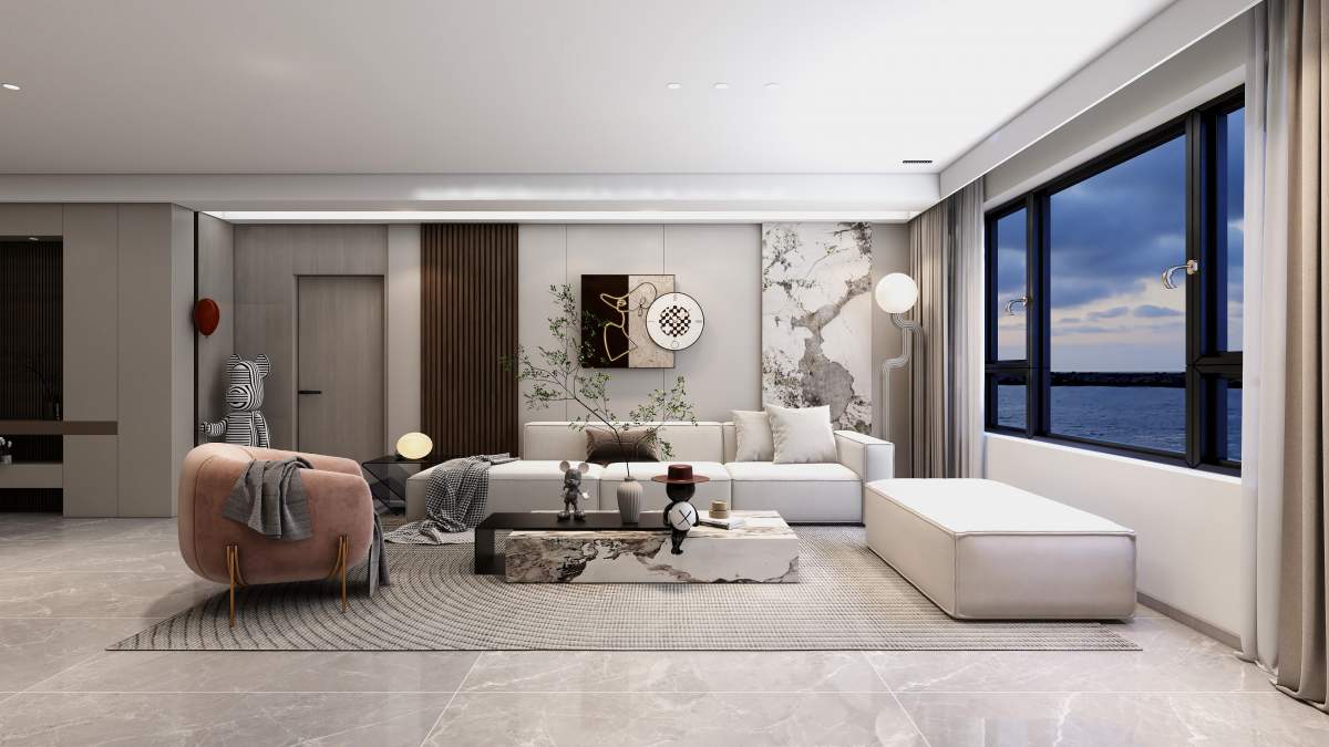 咸阳装修案例绿城春江花月151m²—现代简约风格