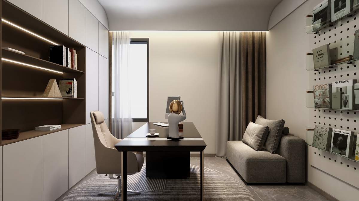 咸阳装修案例绿城春江花月151m²—现代简约风格