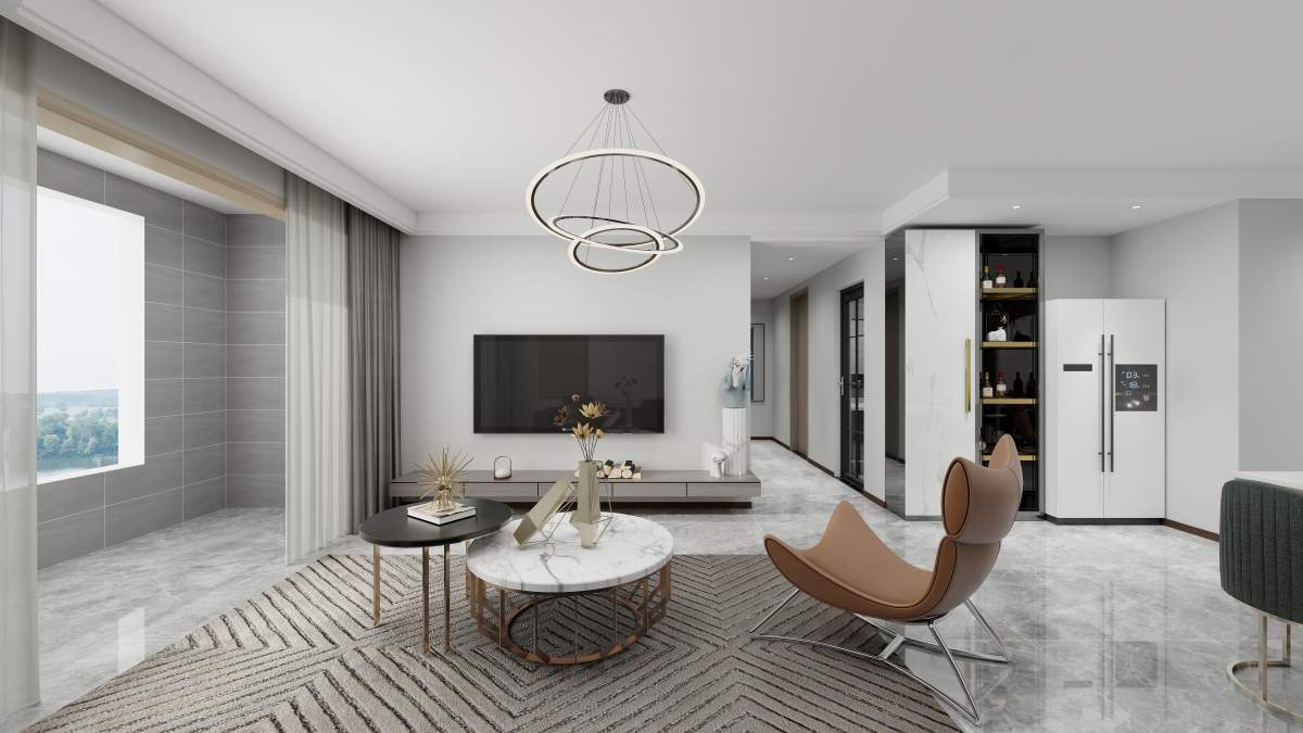 咸阳装修案例绿城春江花月151m²—现代简约风格