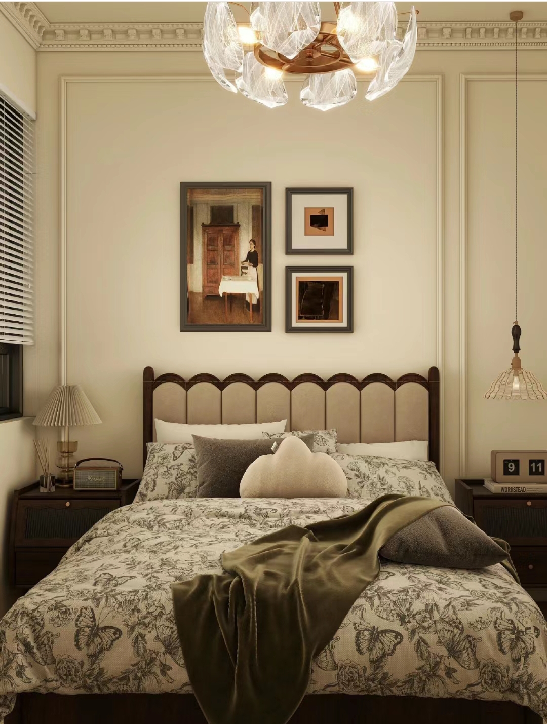 咸阳装修案例大华公园城市89m²—中古风