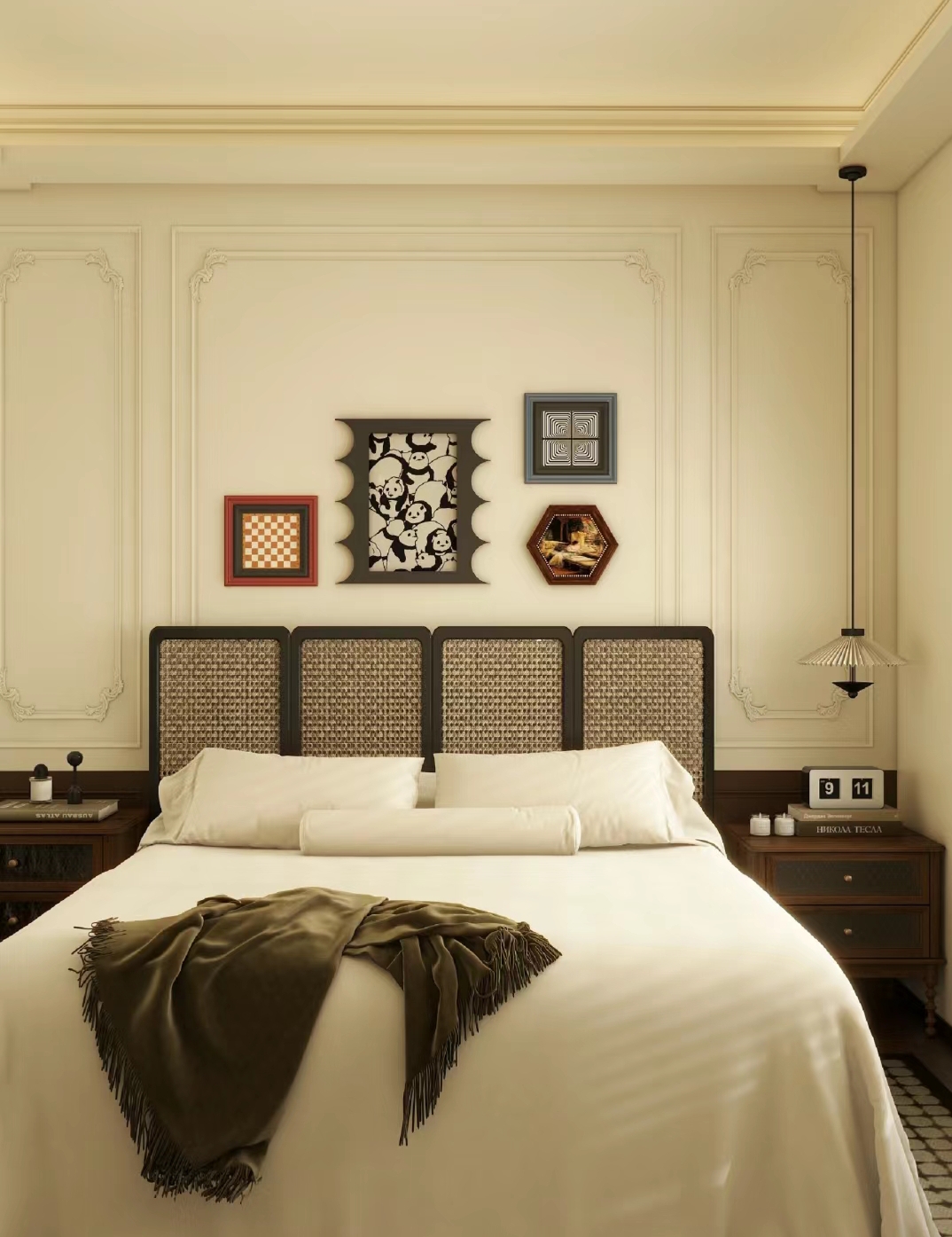 咸阳装修案例大华公园城市89m²—中古风