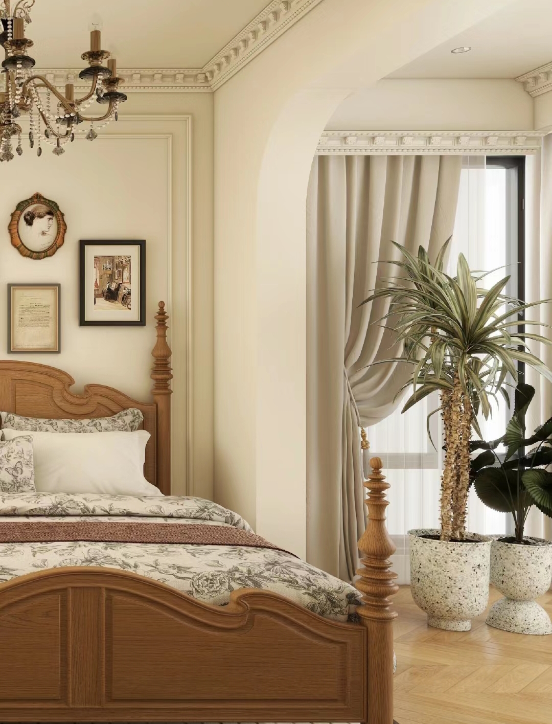 沣荷嘉苑98m²—法式复古风格