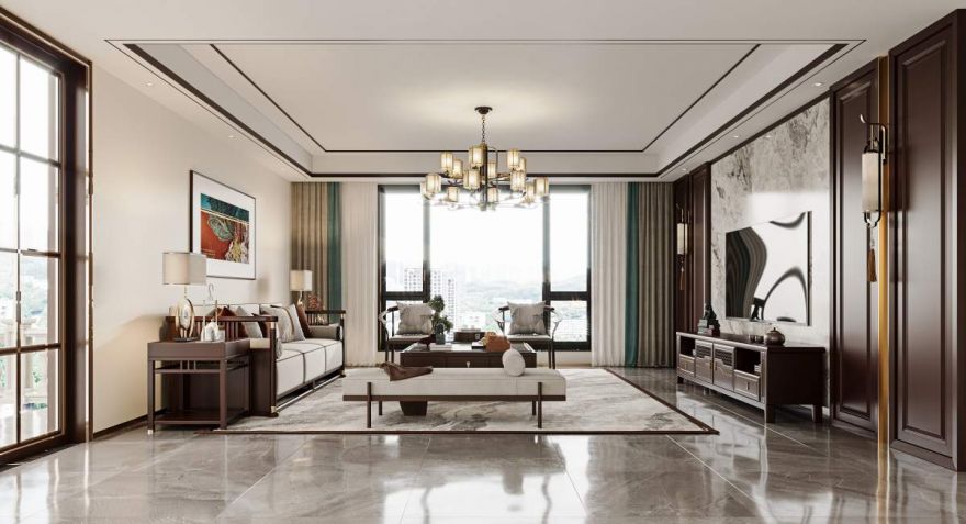 咸阳装修案例新中式