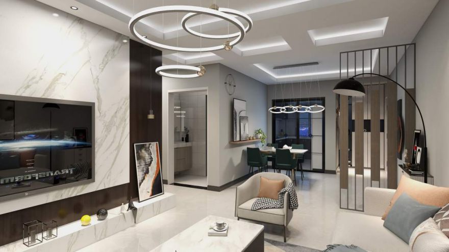 龙湖彩虹郦城120m²—现代简约风格