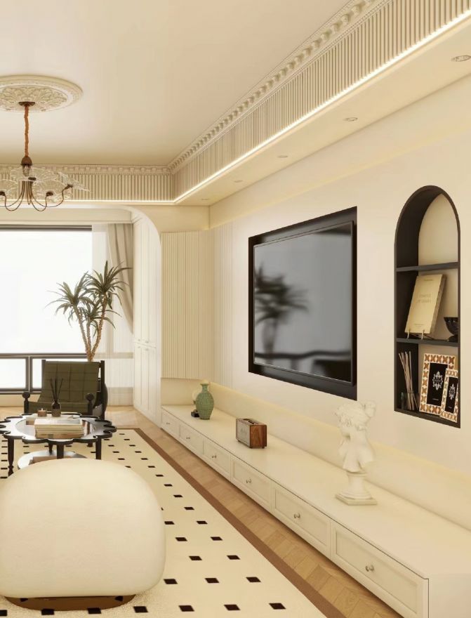 沣荷嘉苑98m²—法式复古风格